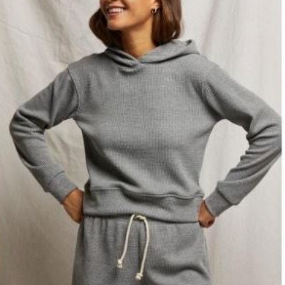 perfectwhitetee Azalia Waffle Hoodie - S NWT - Picture 3 of 10